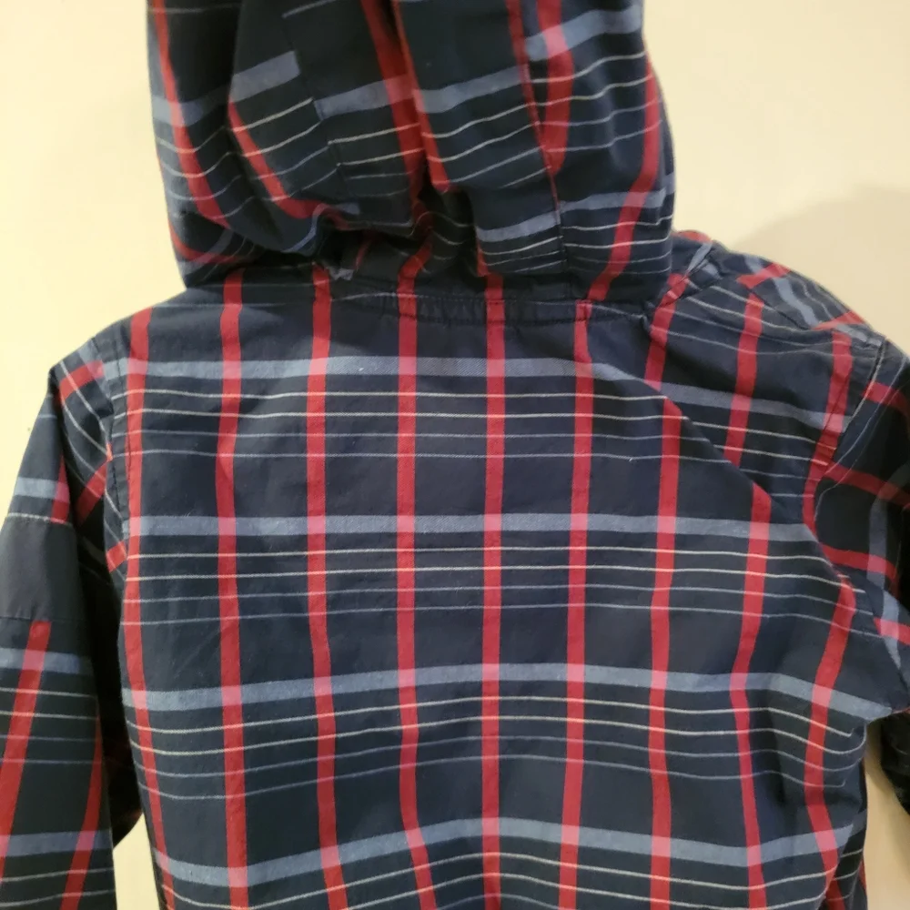 Vintage Baby Gap windbreaker plaid 12-18 month windbreaker spring jacket blue